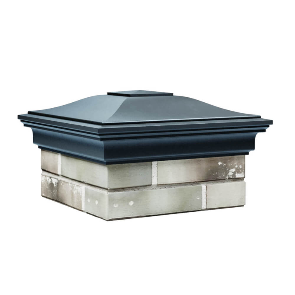 Колпак Zking Монблан Серый на столб 1.5х1.5 еврокирпича 0.7НФ (355х355мм) в Твери фото