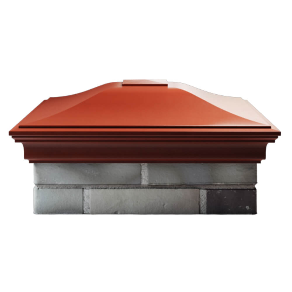 Колпак Zking Монблан Красный на столб 2х2 кирпича (515х515мм) в Твери фото