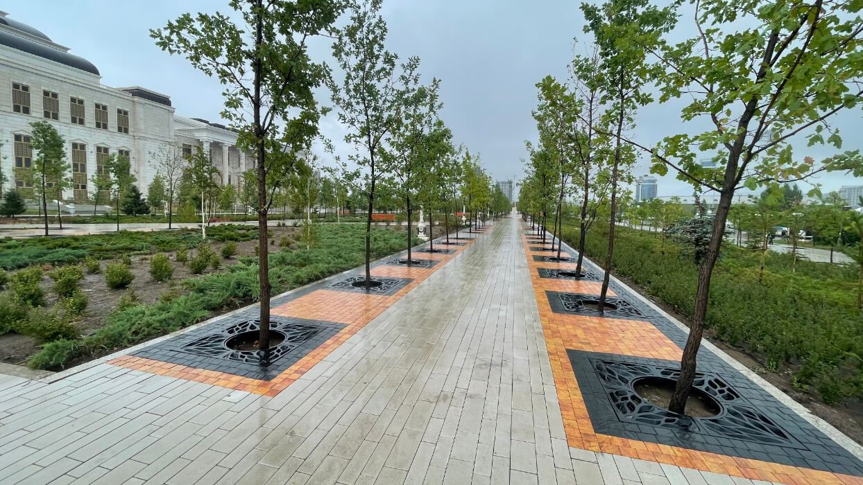 Приствольная решетка для дерева ZKING CRUST 1.2х1.2м Черная в Твери фото