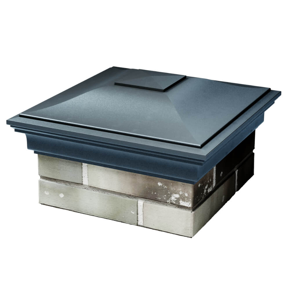 Колпак Zking Монблан Серый на столб 1.5х1.5 кирпича (385х385мм) в Твери фото