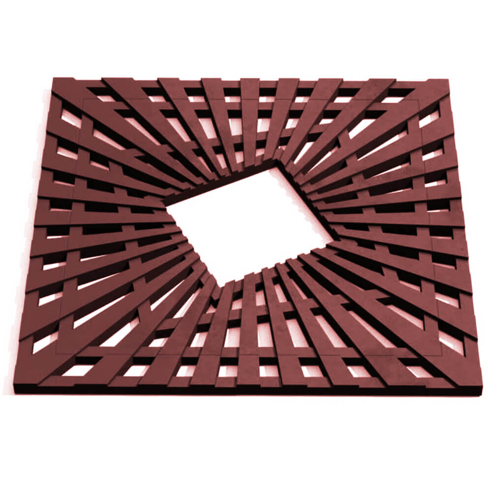 Приствольная решетка для дерева ZKING ATMOSPHERE 1.2х1.2м Коричневая Тверь фото