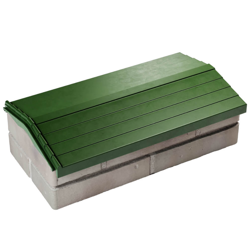 Парапет Zking Бона ХайТек Зеленый с посадкой на 1 кирпич (200/225/255мм) в Твери фото