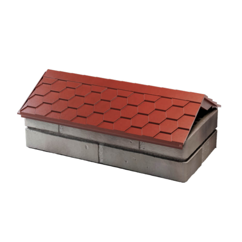 Парапет Zking Эверест Красный с посадкой на 1 кирпич (200/225/255мм) в Твери фото