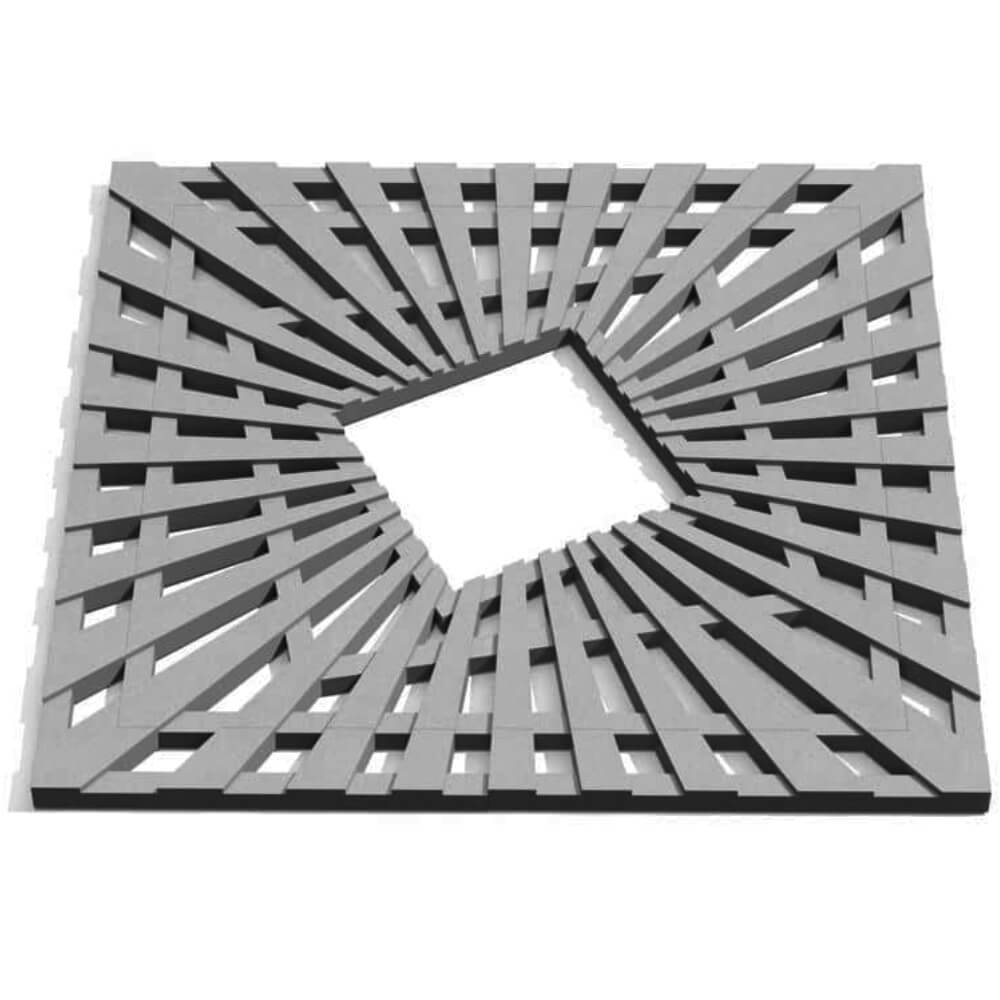 Приствольная решетка для дерева ZKING ATMOSPHERE 1.2х1.2м Серая Тверь фото