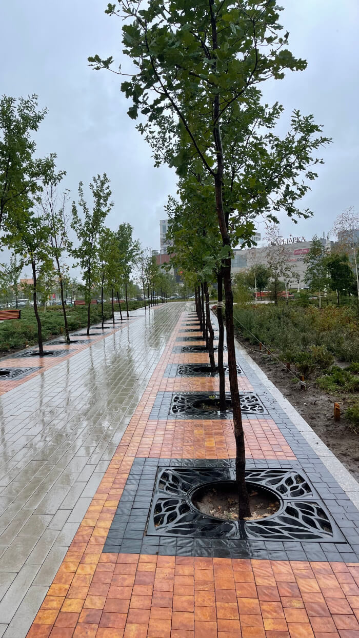 Приствольная решетка для дерева ZKING CRUST 1.2х1.2м Черная в Твери фото