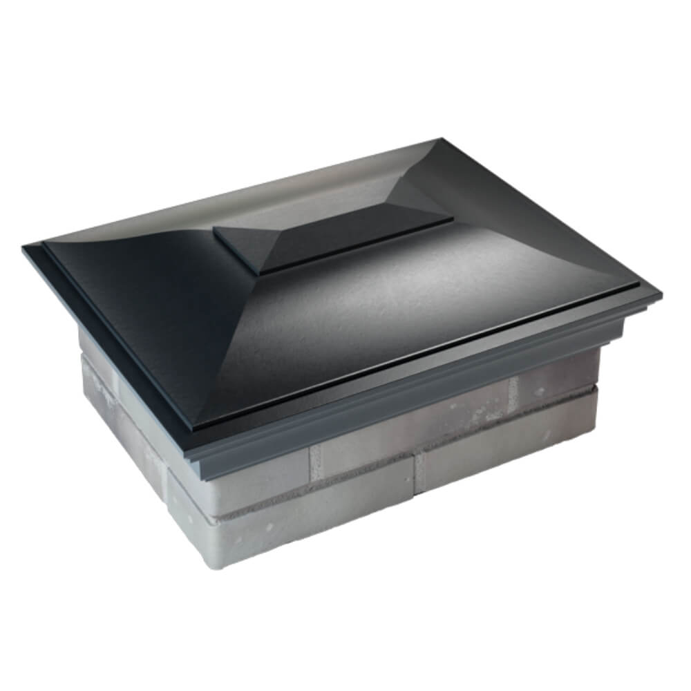 Колпак Zking Монблан Черный на столб 2х1.5 кирпича (515х385мм) Тверь фото