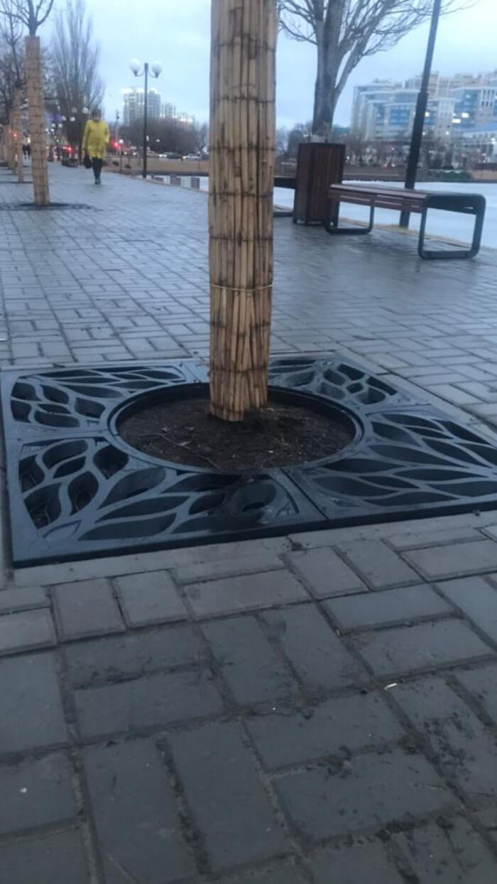 Приствольная решетка для дерева ZKING CRUST 1.2х1.2м Черная в Твери фото