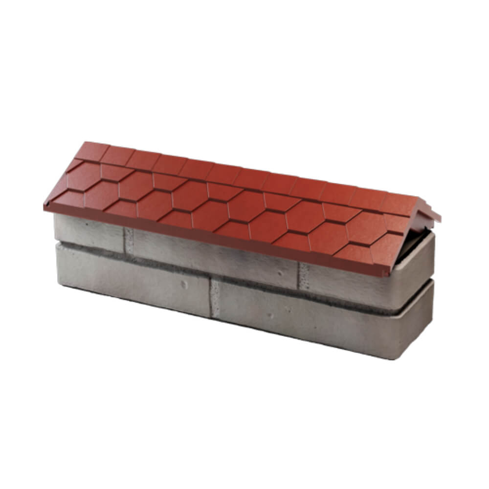 Парапет Zking Эверест Красный с посадкой на 0.5 кирпича (130мм) в Твери фото