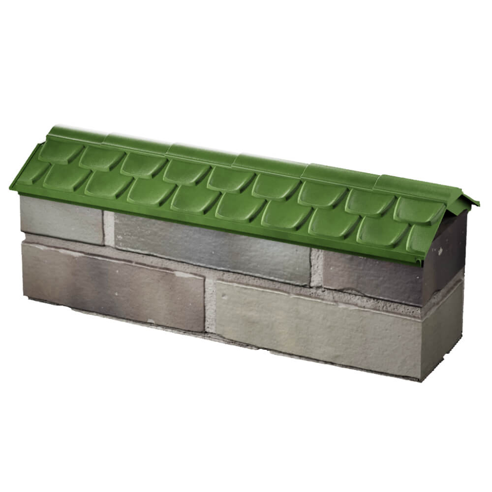 Парапет Zking Эльбрус Зеленый с посадкой на 0.5 кирпича (130мм) в Твери фото