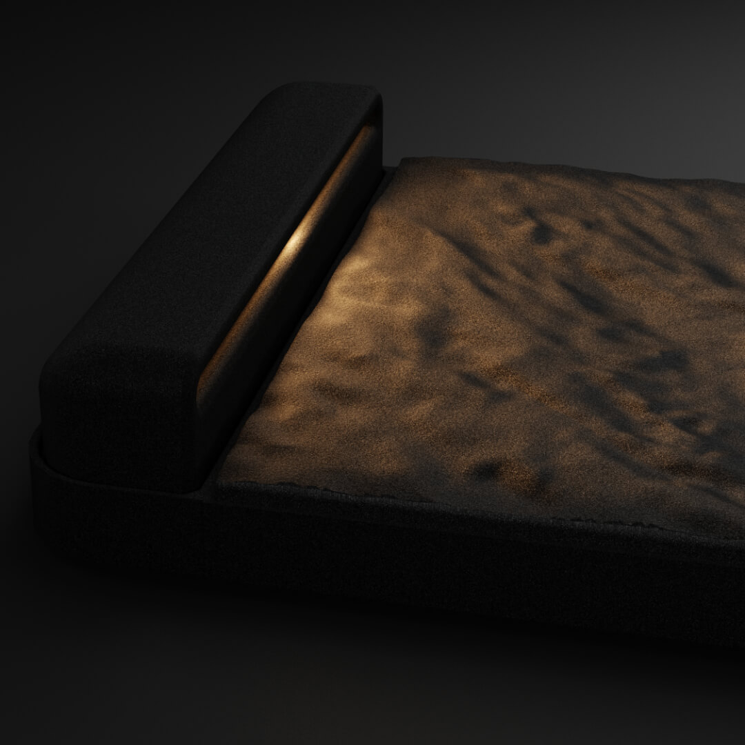 LED Светильник для шаговой плиты STONE Черный Сланец 330х75х98мм Тверь фото