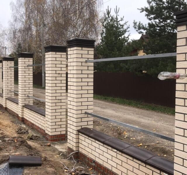 Колпак Zking Бона ХайТек Коричневый на столб 1.5х1.5 кирпича (385х385мм) в Твери фото