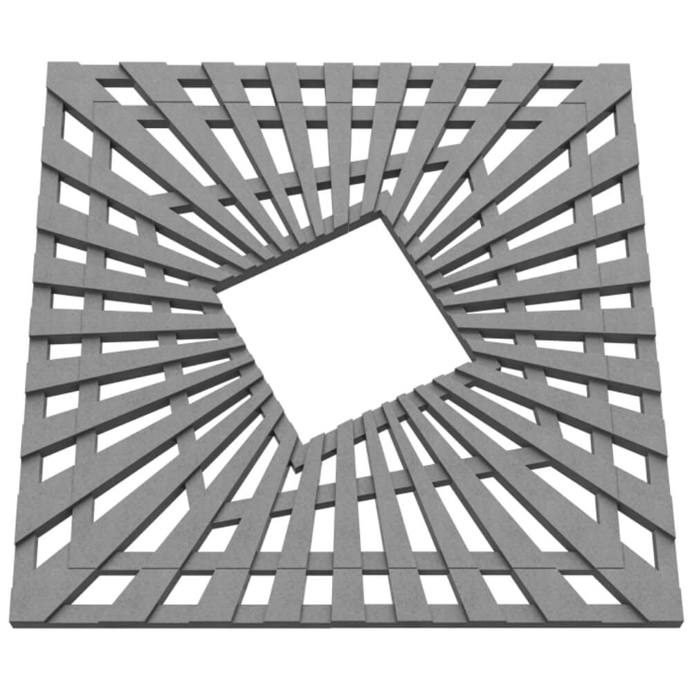 Приствольная решетка для дерева ZKING ATMOSPHERE 1.2х1.2м Серая в Твери фото