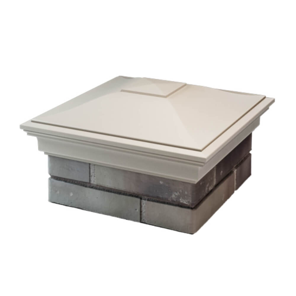 Колпак Zking Монблан Бежевый на столб 1.5х1.5 еврокирпича 0.7НФ (355х355мм) в Твери фото