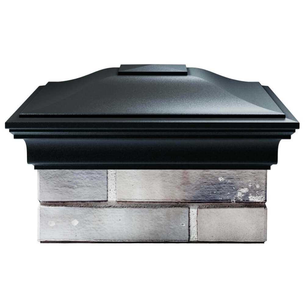 Колпак Zking Монблан Черный на столб 1.5х1.5 кирпича (385х385мм) Тверь фото