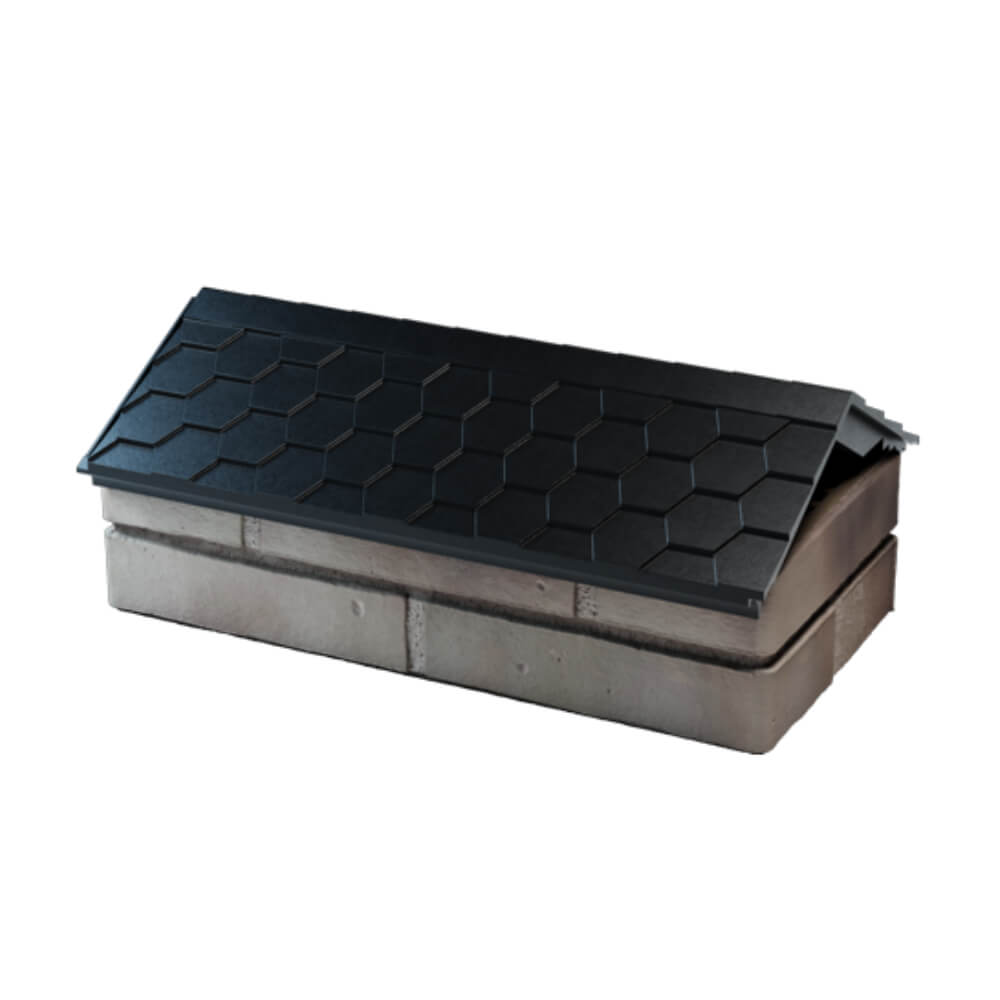 Парапет Zking Эверест Черный с посадкой на 1 кирпич (200/225/255мм) в Твери фото