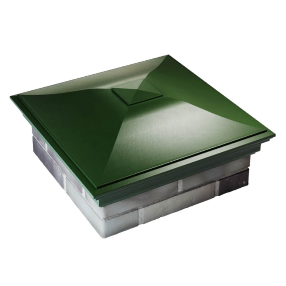 Колпак Zking Монблан Зеленый на столб 2х2 кирпича (515х515мм) Тверь фото