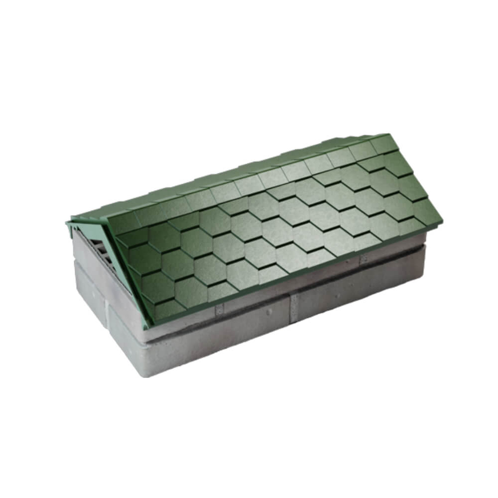 Парапет Zking Эверест Зеленый с посадкой на 1 кирпич (200/225/255мм) в Твери фото