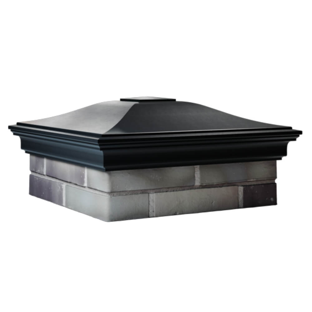 Колпак Zking Монблан Черный на столб 2х2 кирпича (515х515мм) в Твери фото