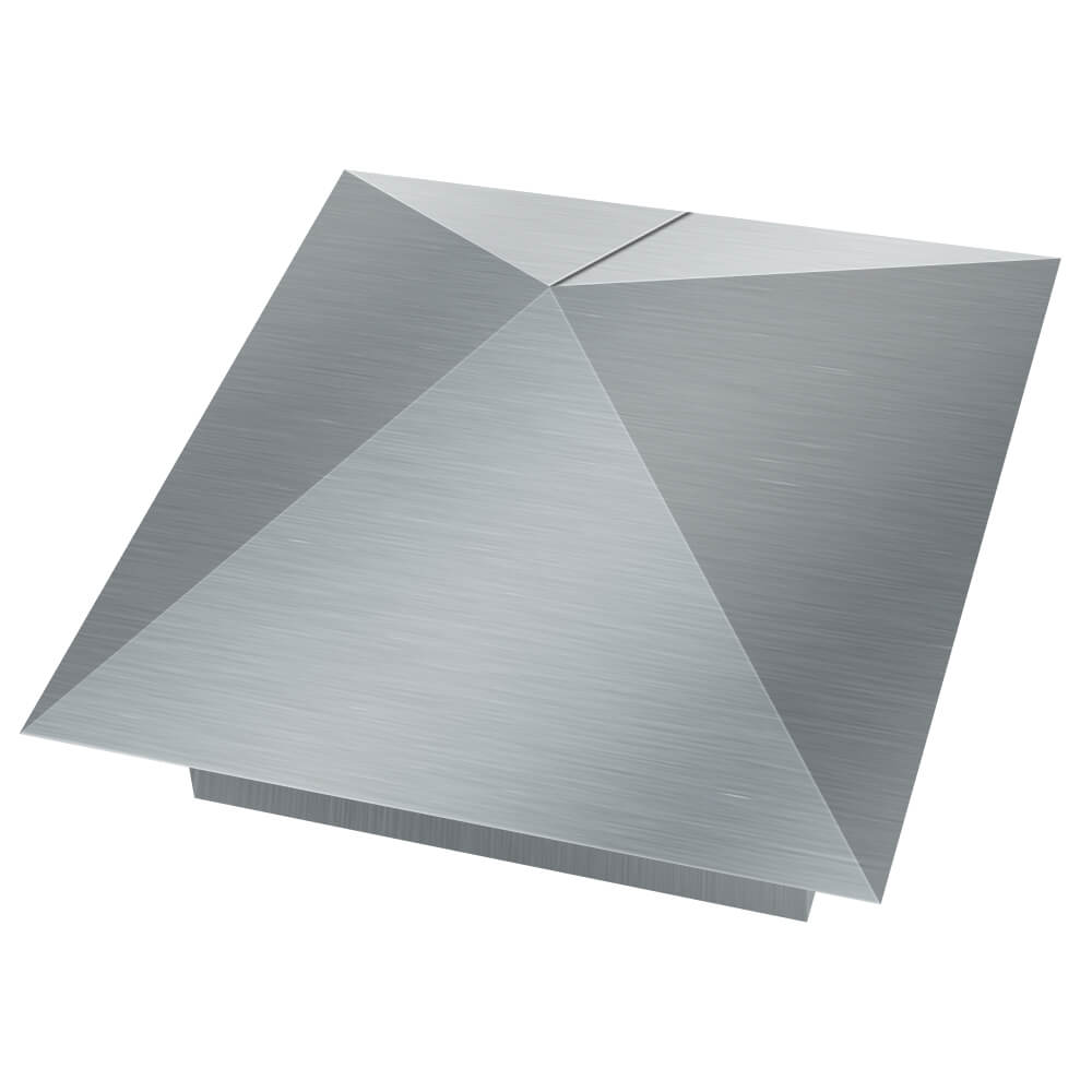 Колпак металлический 380х380мм оцинкованный заборный Тверь фото