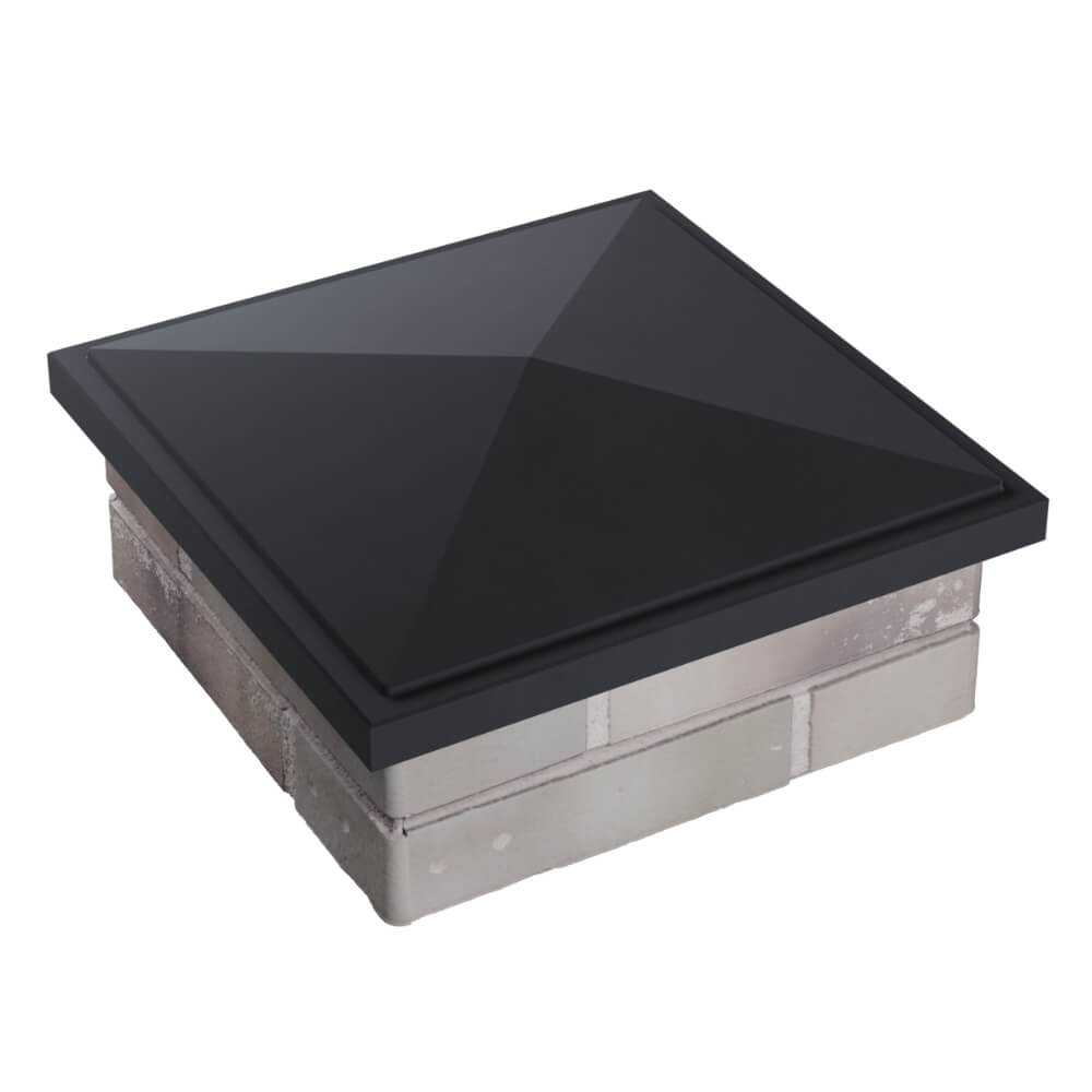 Колпак Zking БонаМоно Серый на столб 1.5х1.5 кирпича (385х385, 400х400мм) в Твери фото