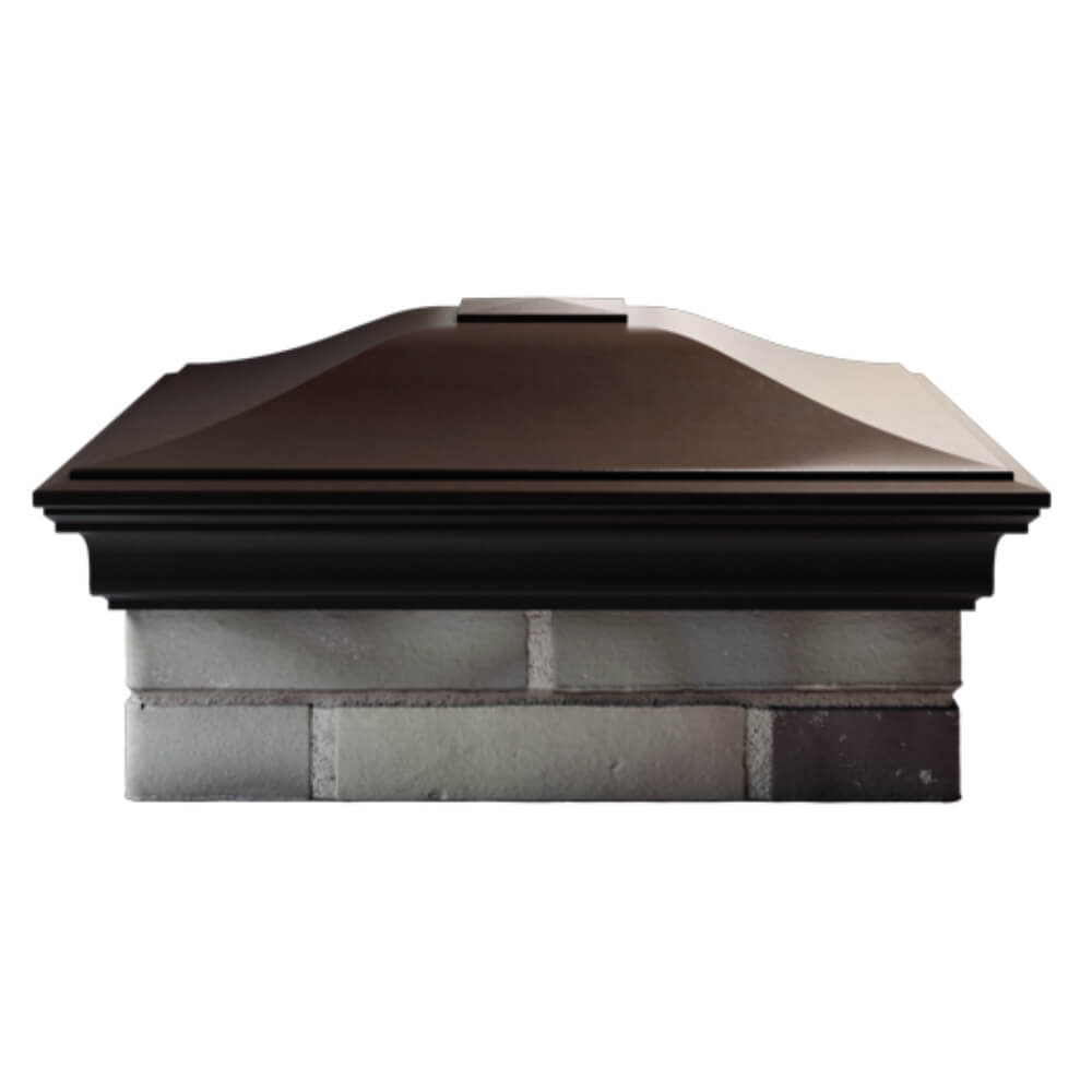 Колпак Zking Монблан Коричневый на столб 2х2 кирпича (515х515мм) в Твери фото