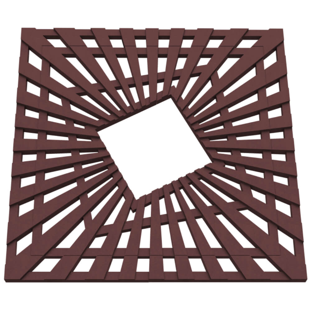 Приствольная решетка для дерева ZKING ATMOSPHERE 1.2х1.2м Коричневая в Твери фото