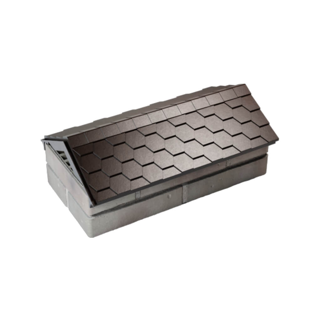 Парапет Zking Эверест Коричневый с посадкой на 1 кирпич (200/225/255мм) в Твери фото