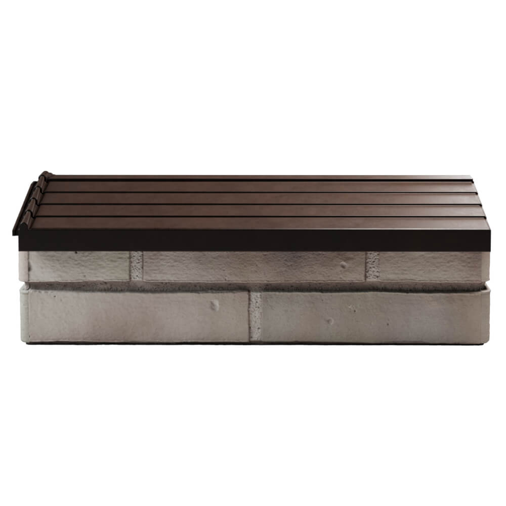 Парапет Zking Бона ХайТек Коричневый с посадкой на 1 кирпич (200/225/255мм) в Твери фото