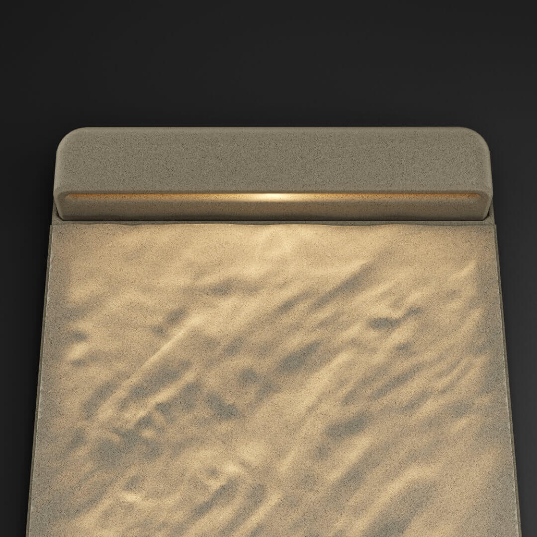 LED Светильник для шаговой плиты STONE Светлая Галька 330х75х98мм в Твери фото