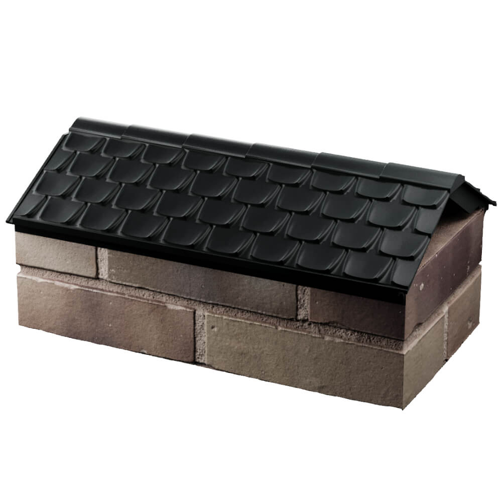 Парапет Zking Эльбрус Черный с посадкой на 1 кирпич (255мм) в Твери фото