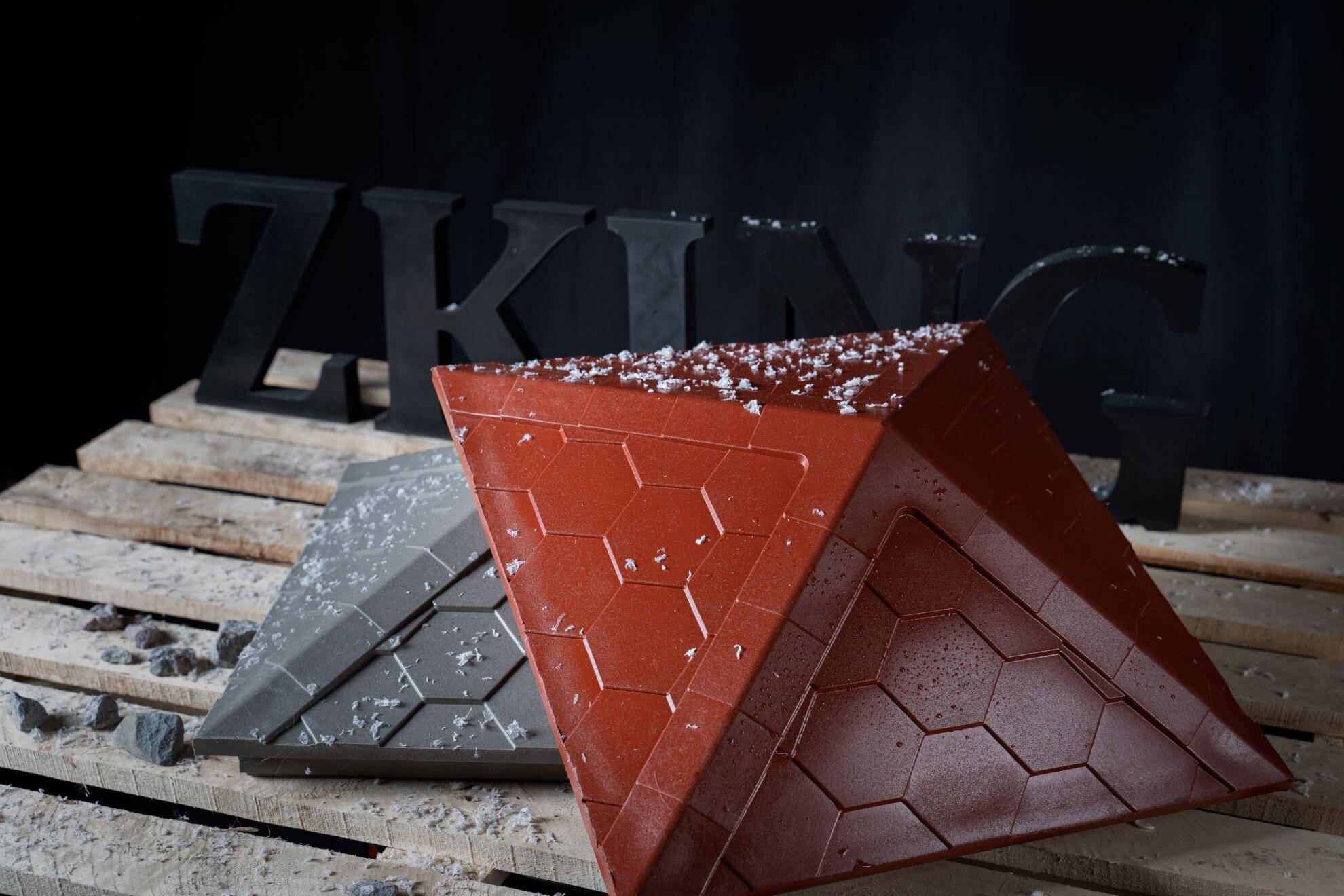 Колпак Zking Эверест Красный на столб 1.5х1.5 кирпича (390х390мм) в Твери фото