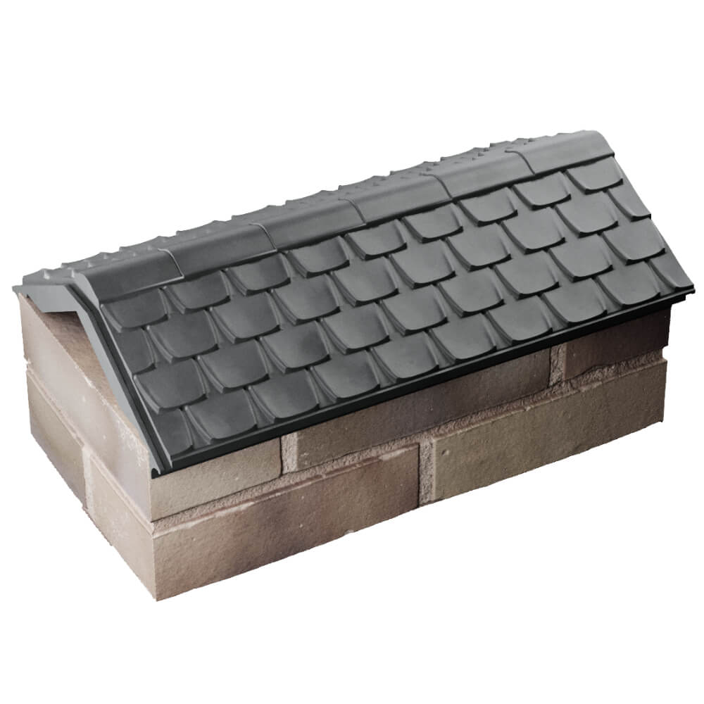 Парапет Zking Эльбрус Серый с посадкой на 1 кирпич (255мм) в Твери фото