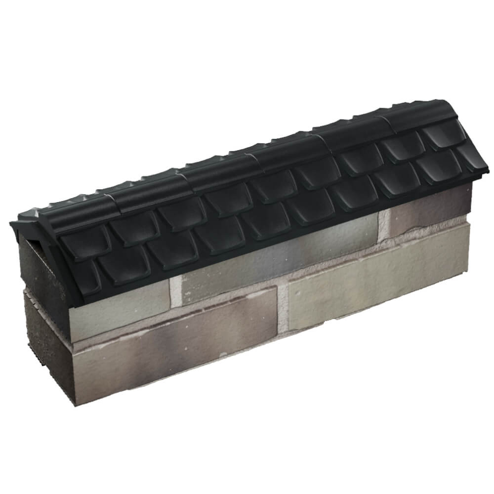 Парапет Zking Эльбрус Черный с посадкой на 0.5 кирпича (130мм) в Твери фото