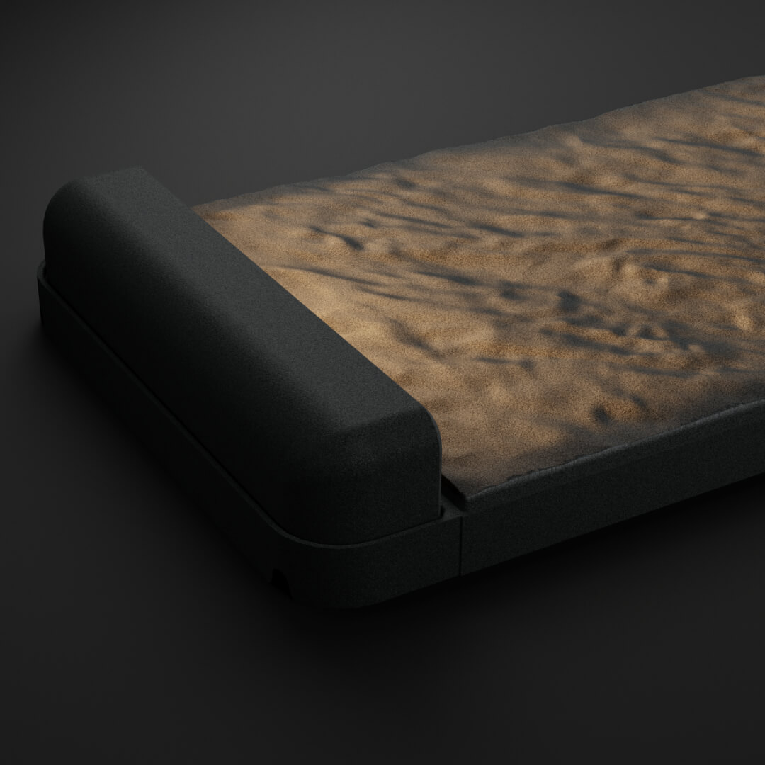 LED Светильник для шаговой плиты STONE Графитовый Серый 330х75х98мм в Твери фото