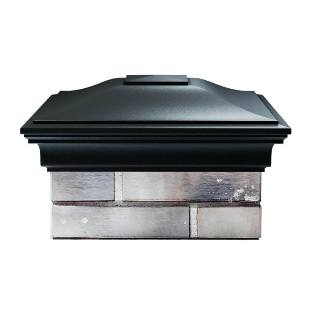 Колпак Zking Монблан Черный на столб 1.5х1.5 еврокирпича 0.7НФ (355х355мм) Тверь фото