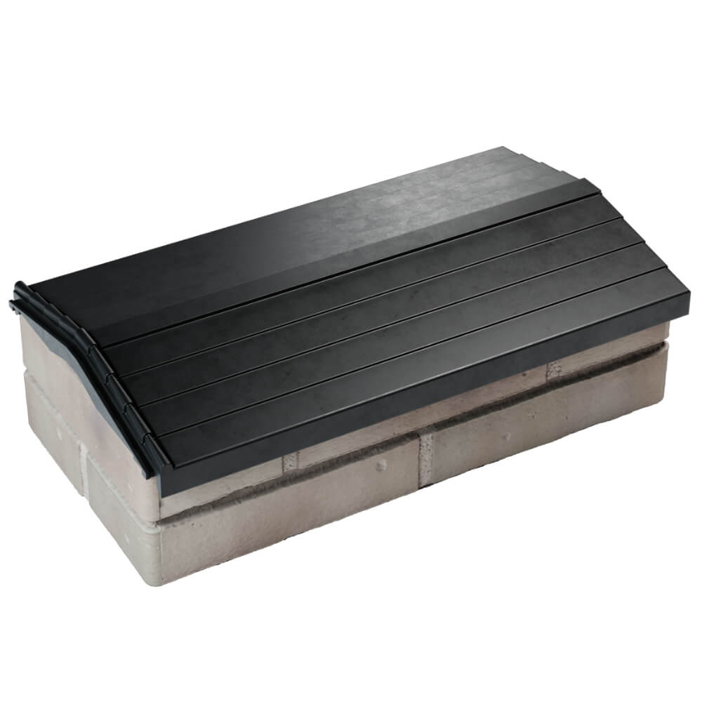 Парапет Zking Бона ХайТек Черный с посадкой на 1 кирпич (200/225/255мм) в Твери фото