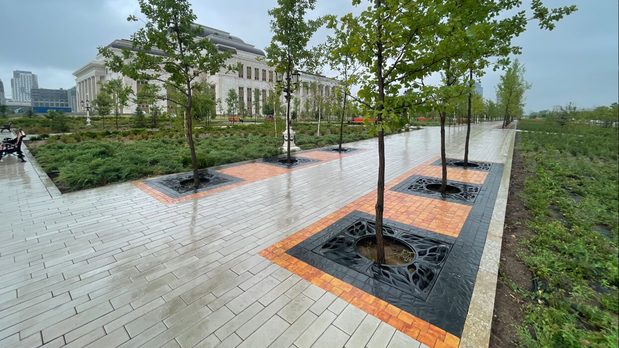 Приствольная решетка для дерева ZKING CRUST 1.2х1.2м Черная в Твери фото