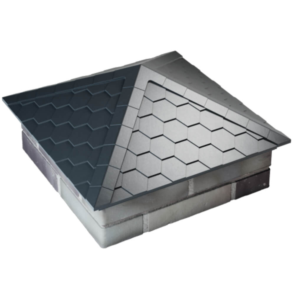 Колпак Zking Эверест Серый на столб 2х2 кирпича (535х535мм) Тверь фото