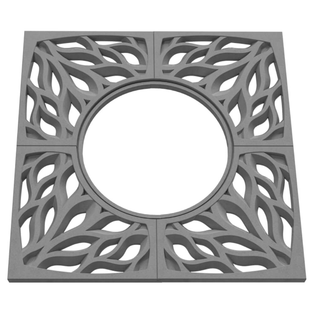 Приствольная решетка для дерева ZKING CRUST 1.2х1.2м Серая в Твери фото