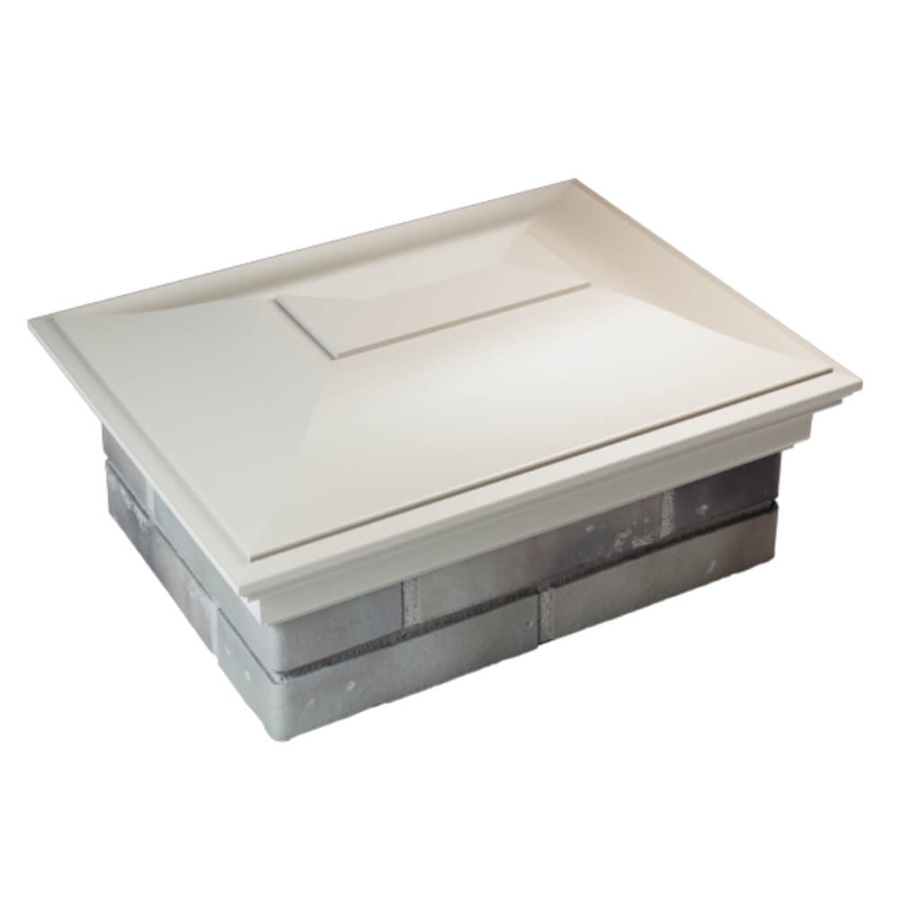 Колпак Zking Монблан Бежевый на столб 2х1.5 кирпича (515х385мм) Тверь фото