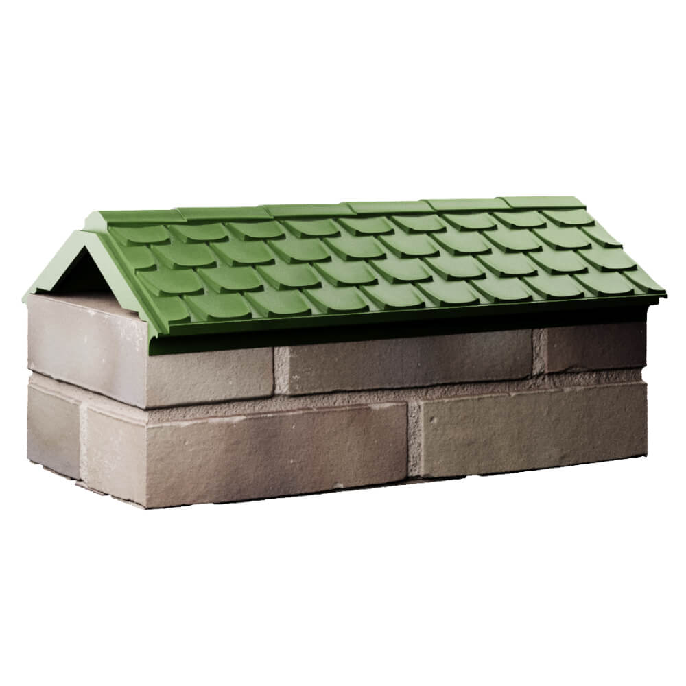 Парапет Zking Эльбрус Зеленый с посадкой на 1 кирпич (255мм) Тверь фото