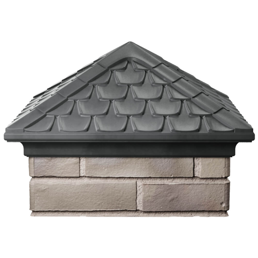 Колпак Zking Эльбрус Серый на столб 1.5х1.5 кирпича (385х385мм) Тверь фото