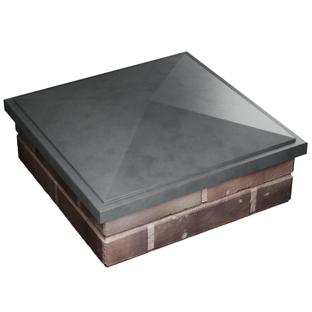 Колпак Zking БонаМоно Серый на столб 2х2 кирпича (515х515, 530х530мм) в Твери фото