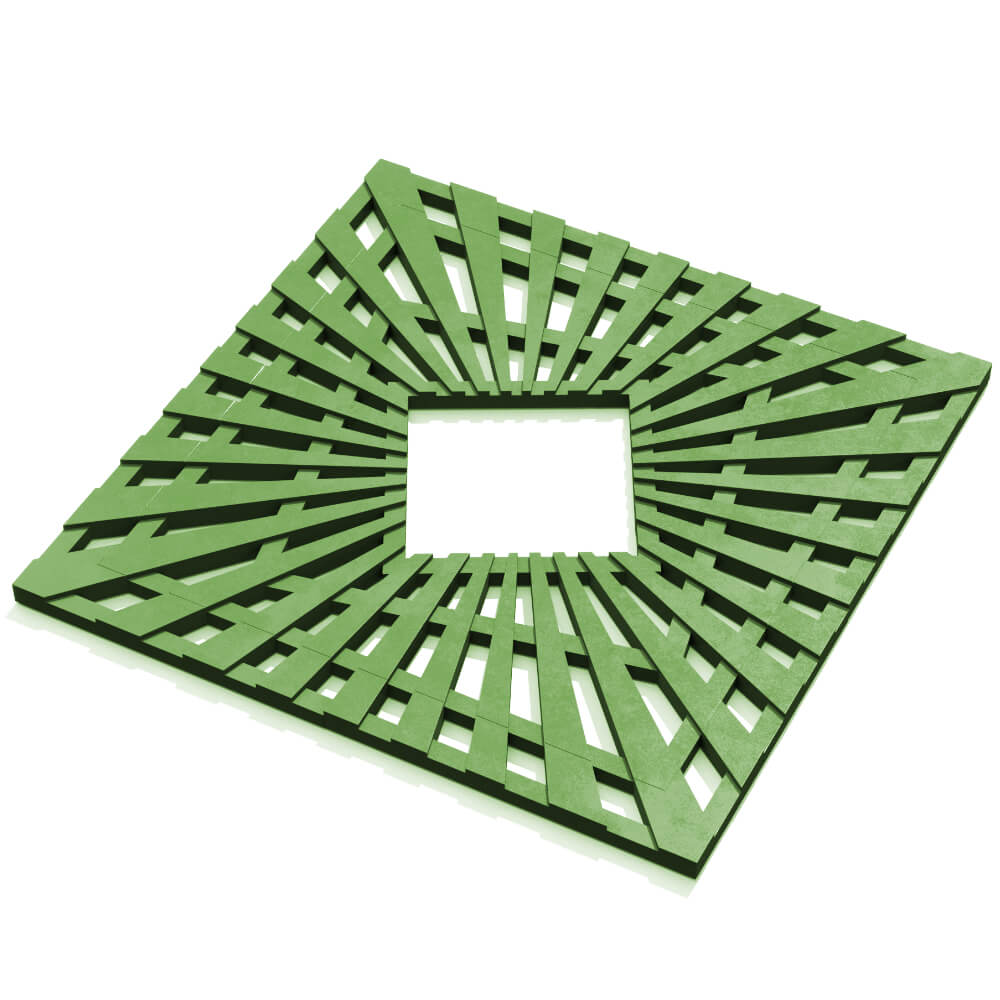 Приствольная решетка для дерева ZKING ATMOSPHERE 1.2х1.2м Зеленая в Твери фото