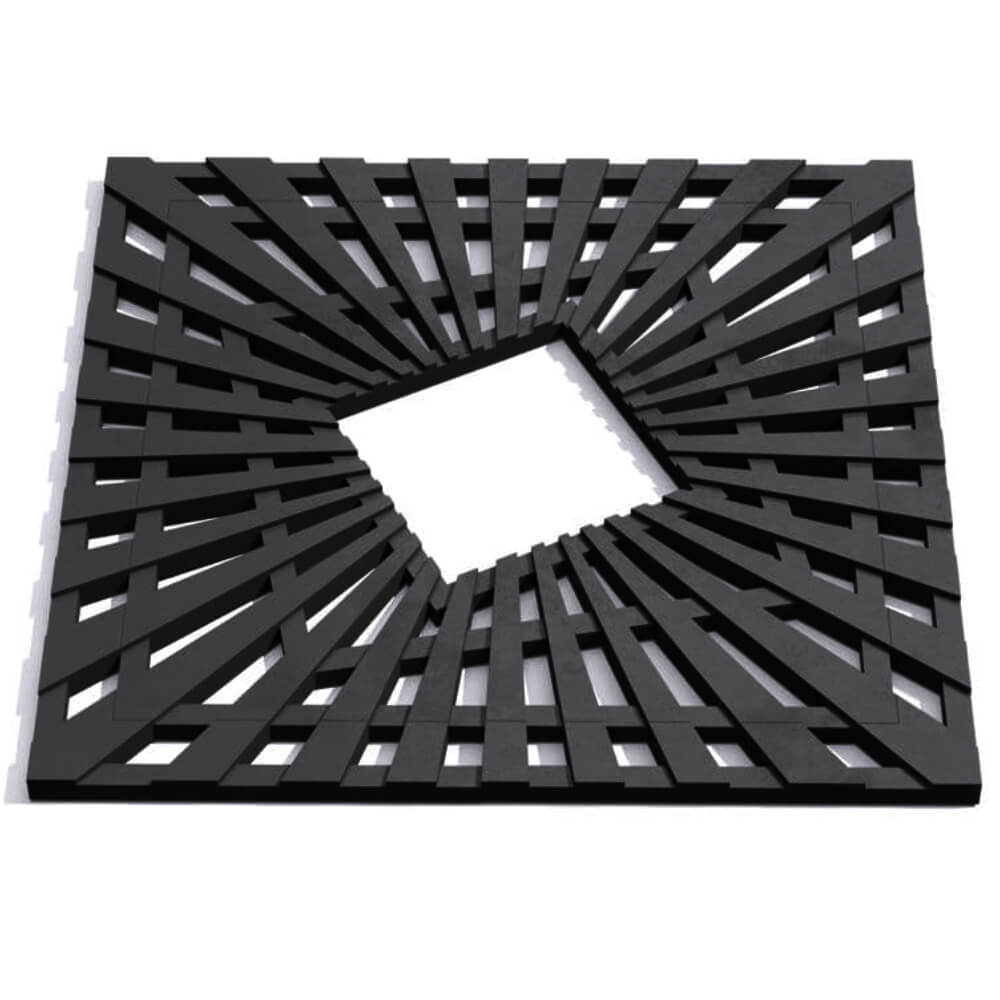 Приствольная решетка для дерева ZKING ATMOSPHERE 1.2х1.2м Черная Тверь фото