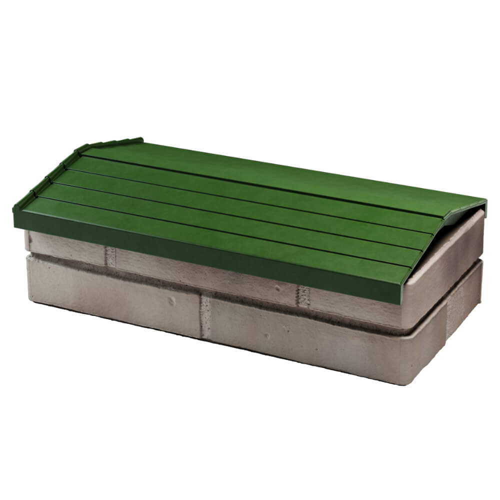 Парапет Zking Бона ХайТек Зеленый с посадкой на 1 кирпич (200/225/255мм) в Твери фото