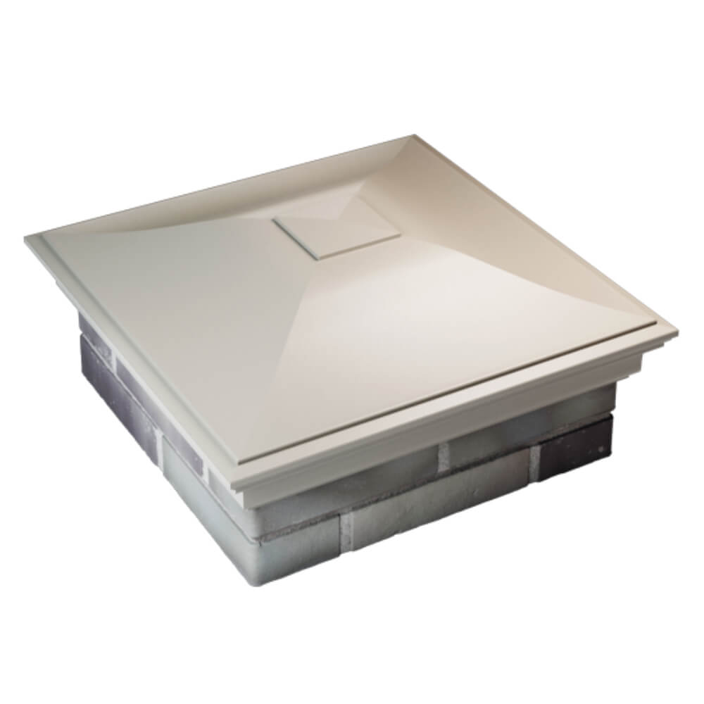 Колпак Zking Монблан Бежевый на столб 2х2 кирпича (515х515мм) Тверь фото