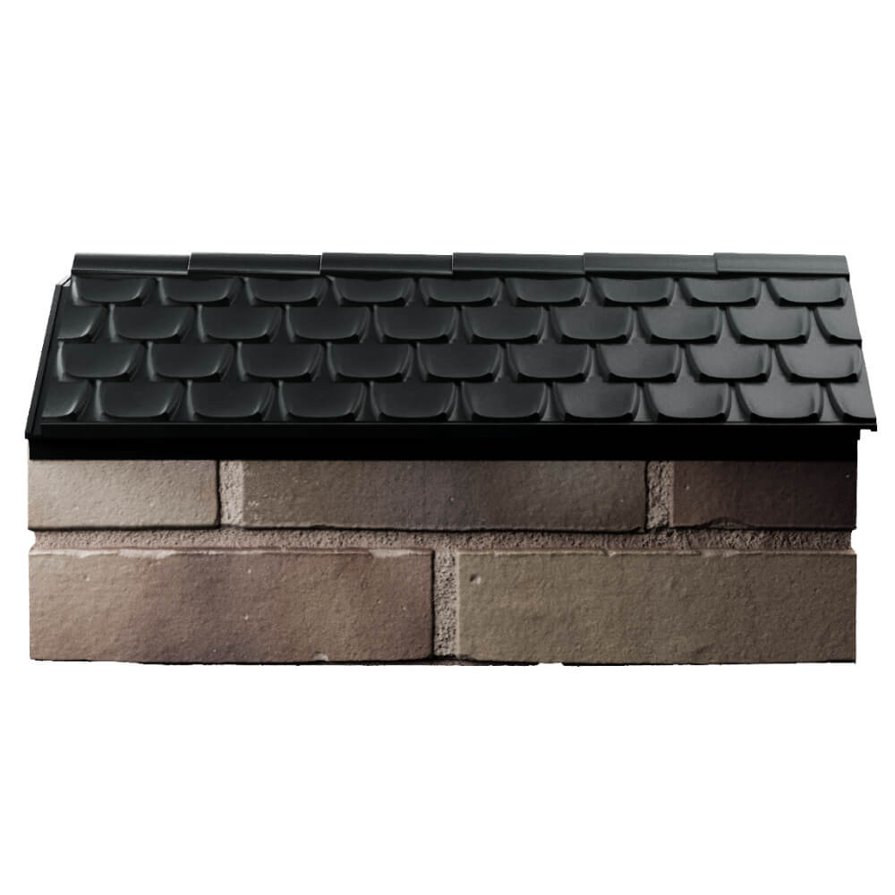 Парапет Zking Эльбрус Черный с посадкой на 1 кирпич (255мм) в Твери фото