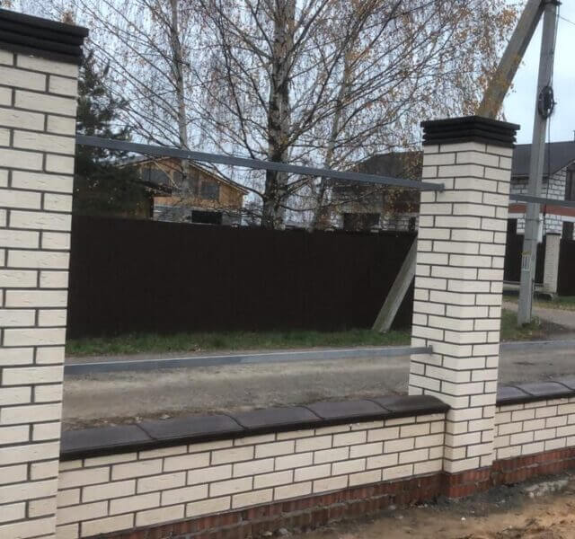 Колпак Zking Бона ХайТек Коричневый на столб 1.5х1.5 кирпича (385х385мм) в Твери фото