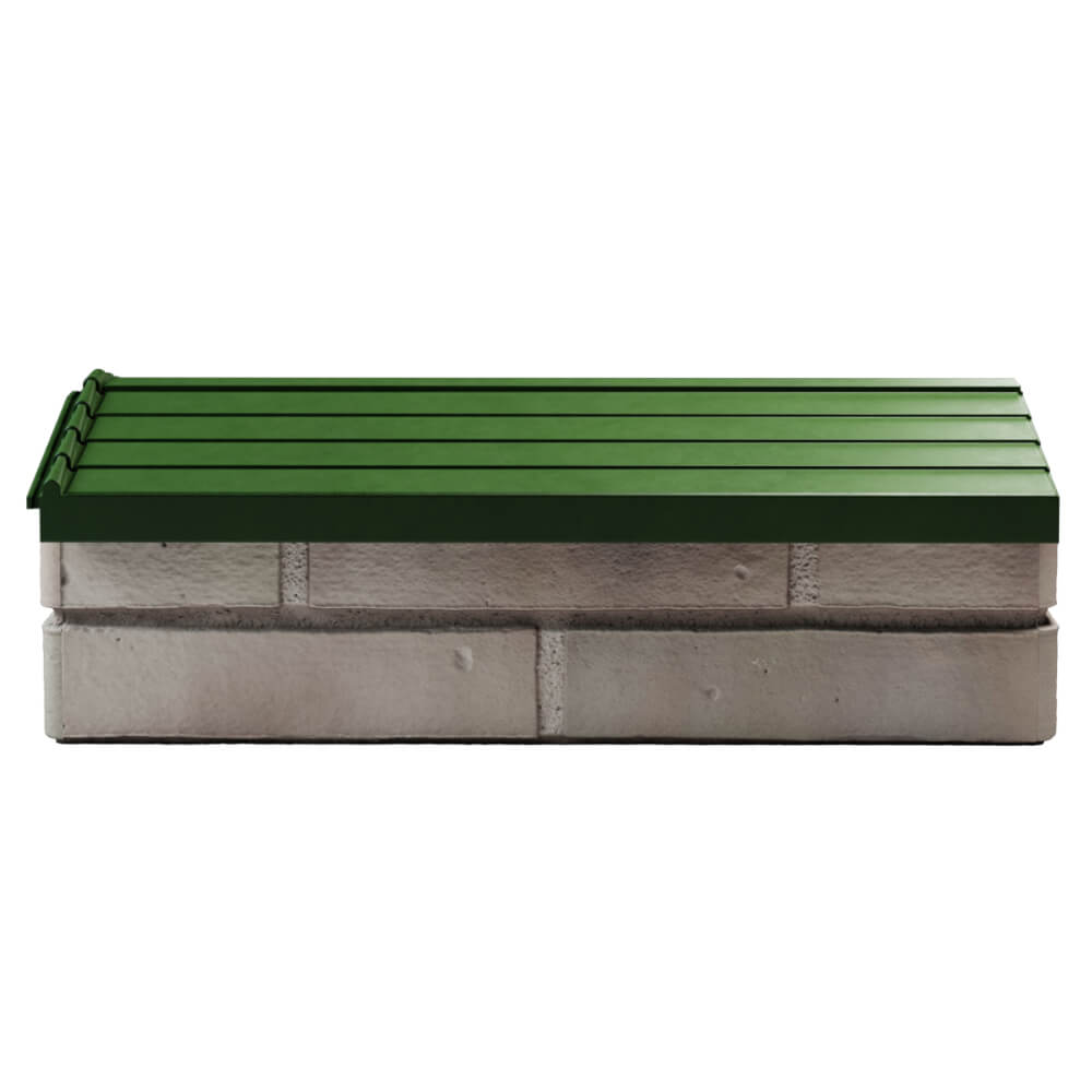Парапет Zking Бона ХайТек Зеленый с посадкой на 1 кирпич (200/225/255мм) в Твери фото